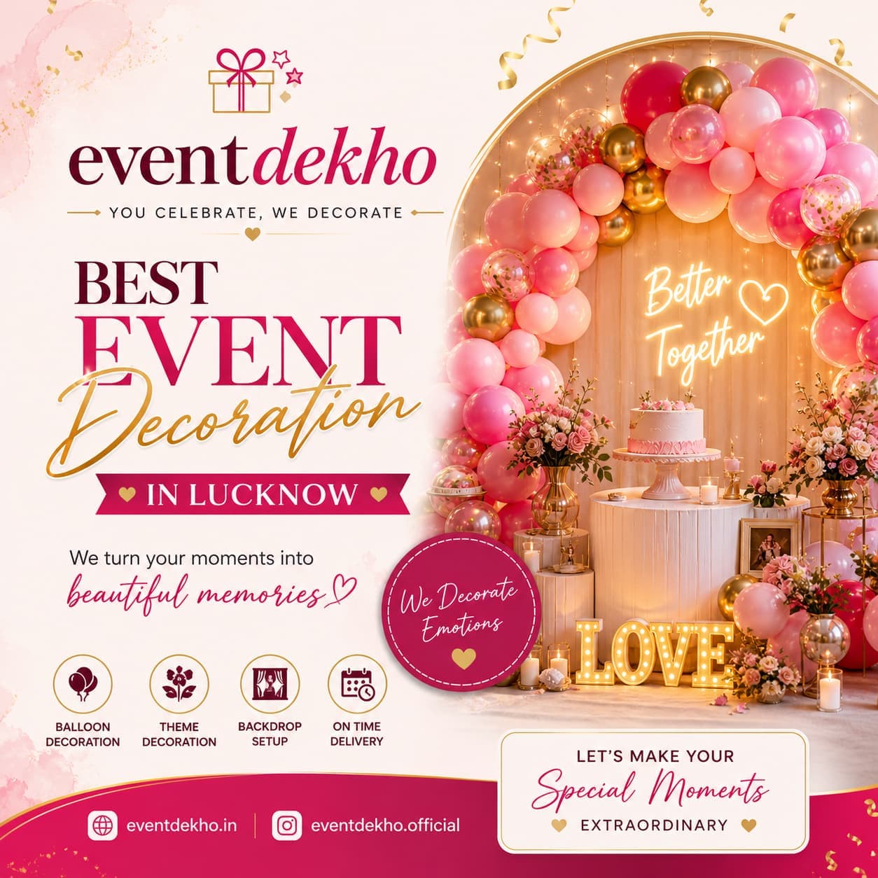Floral and royal wedding decoration Lucknow