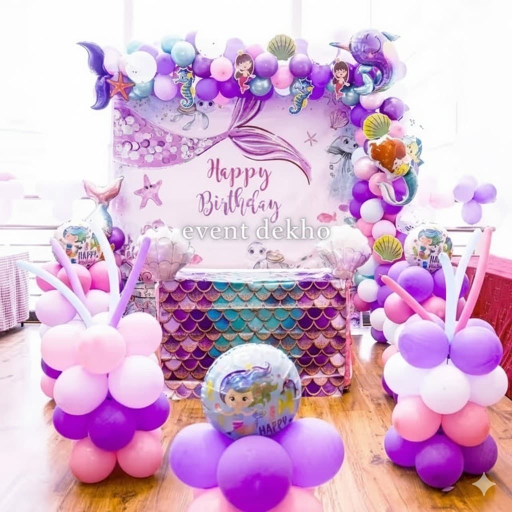 Blue Mint Mermaid Princess Theme