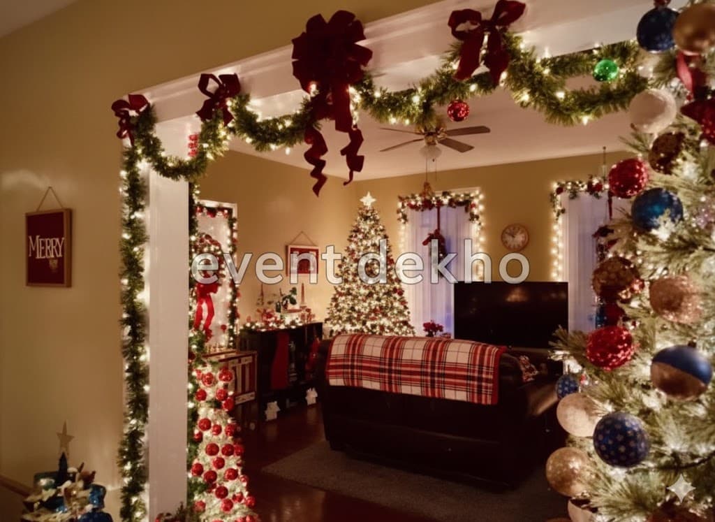 Premium Christmas Home Decoration Setup