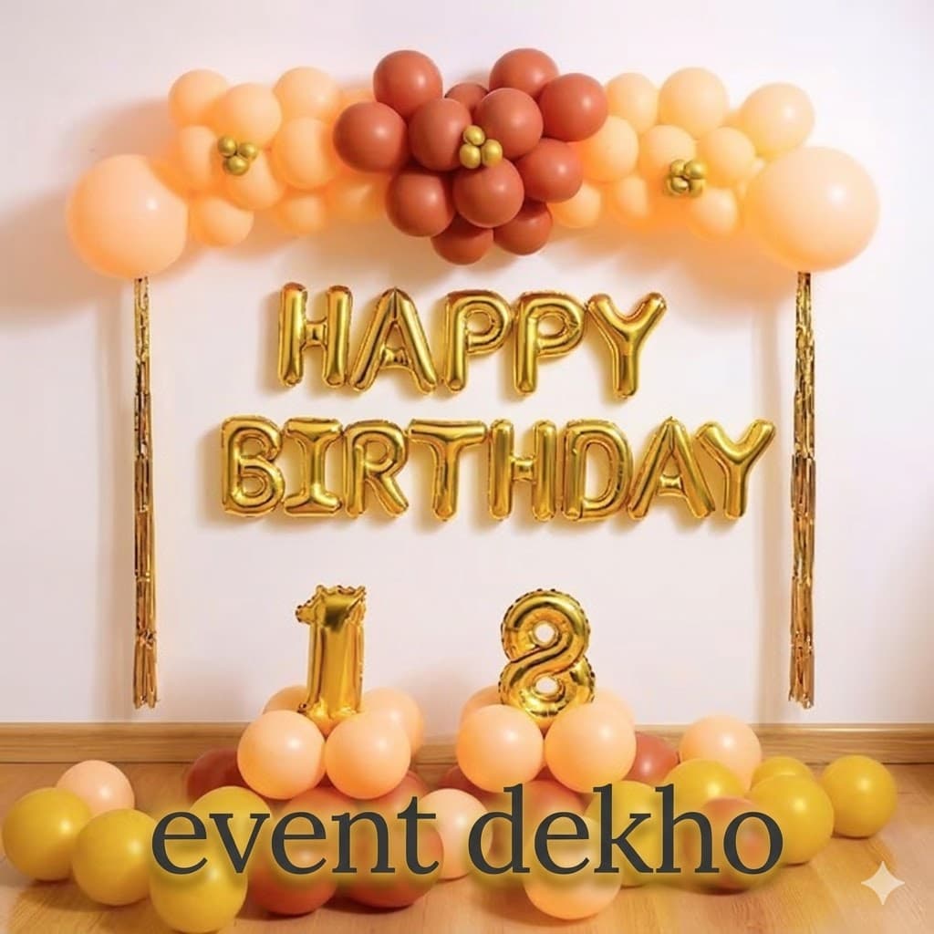 Best Balloon decoration home birthday