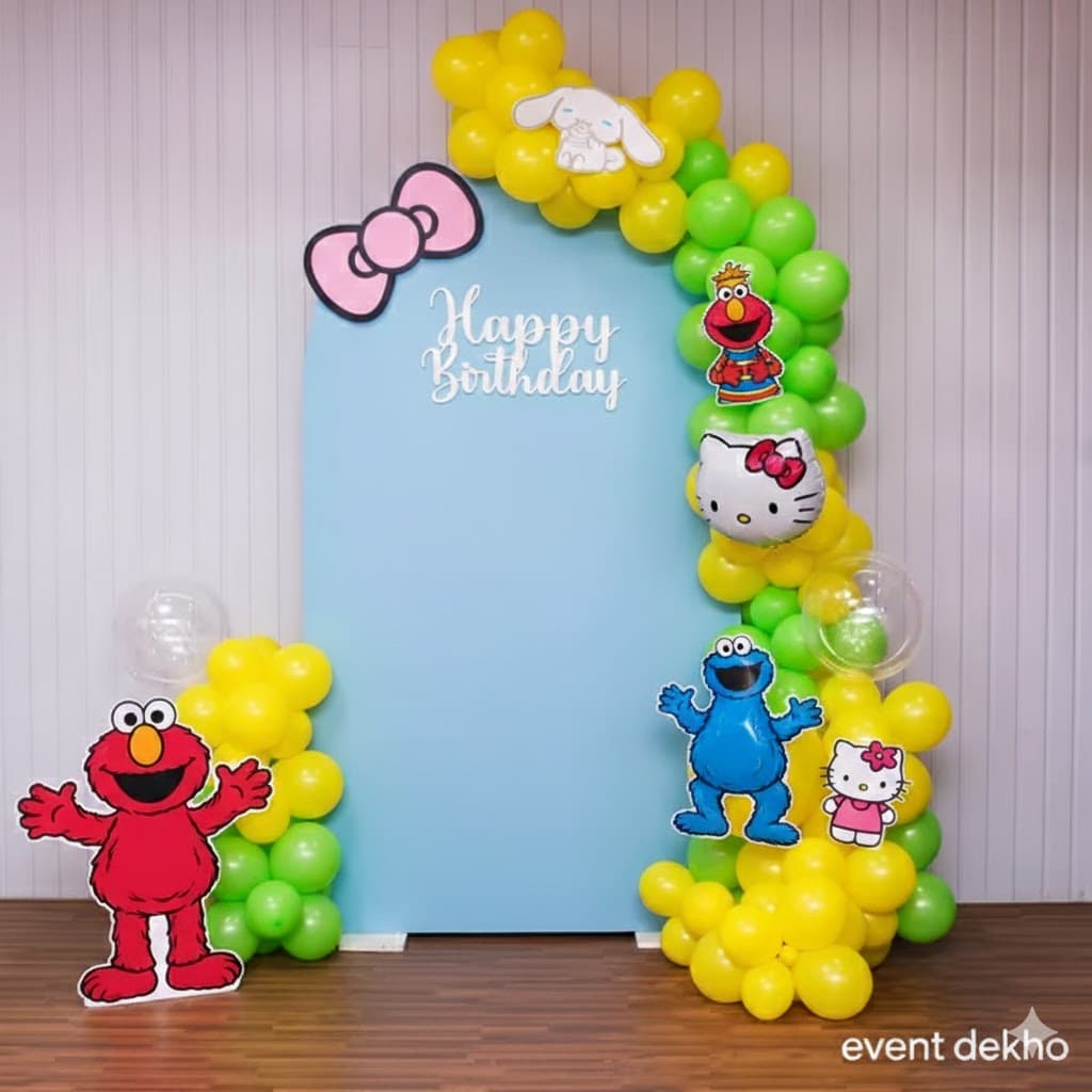 Cartoon Theme Birthday Decoration