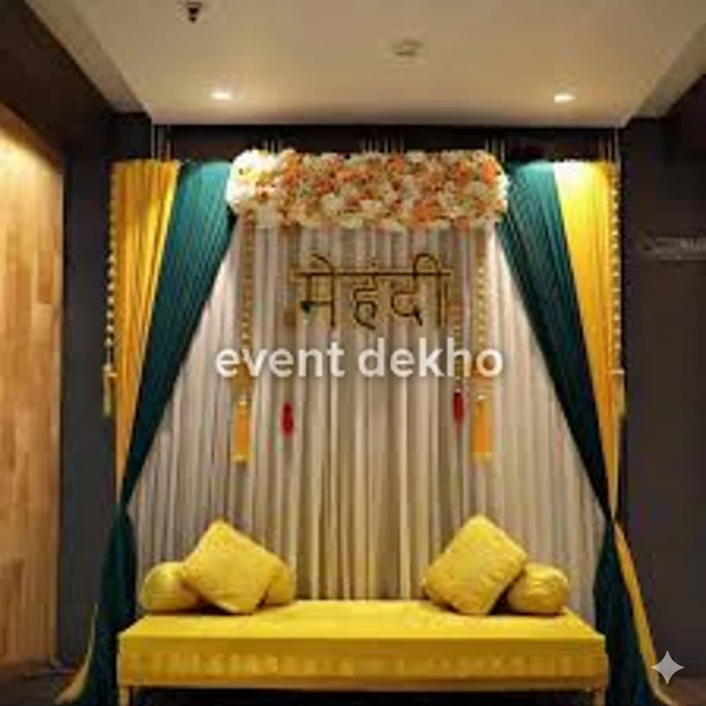 Elegant Premium Mehendi Ceremony Decor Setup