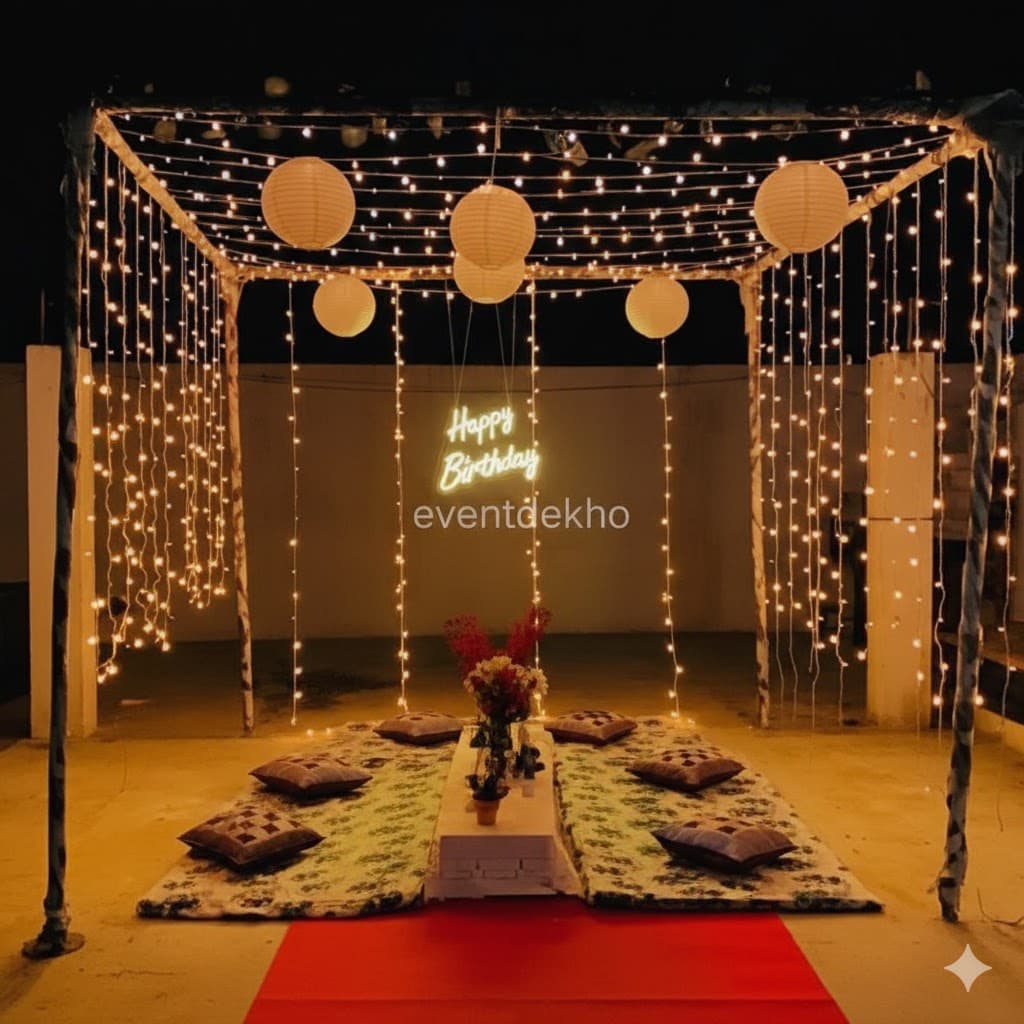 Premium Birthday Cabana Celebration Setup